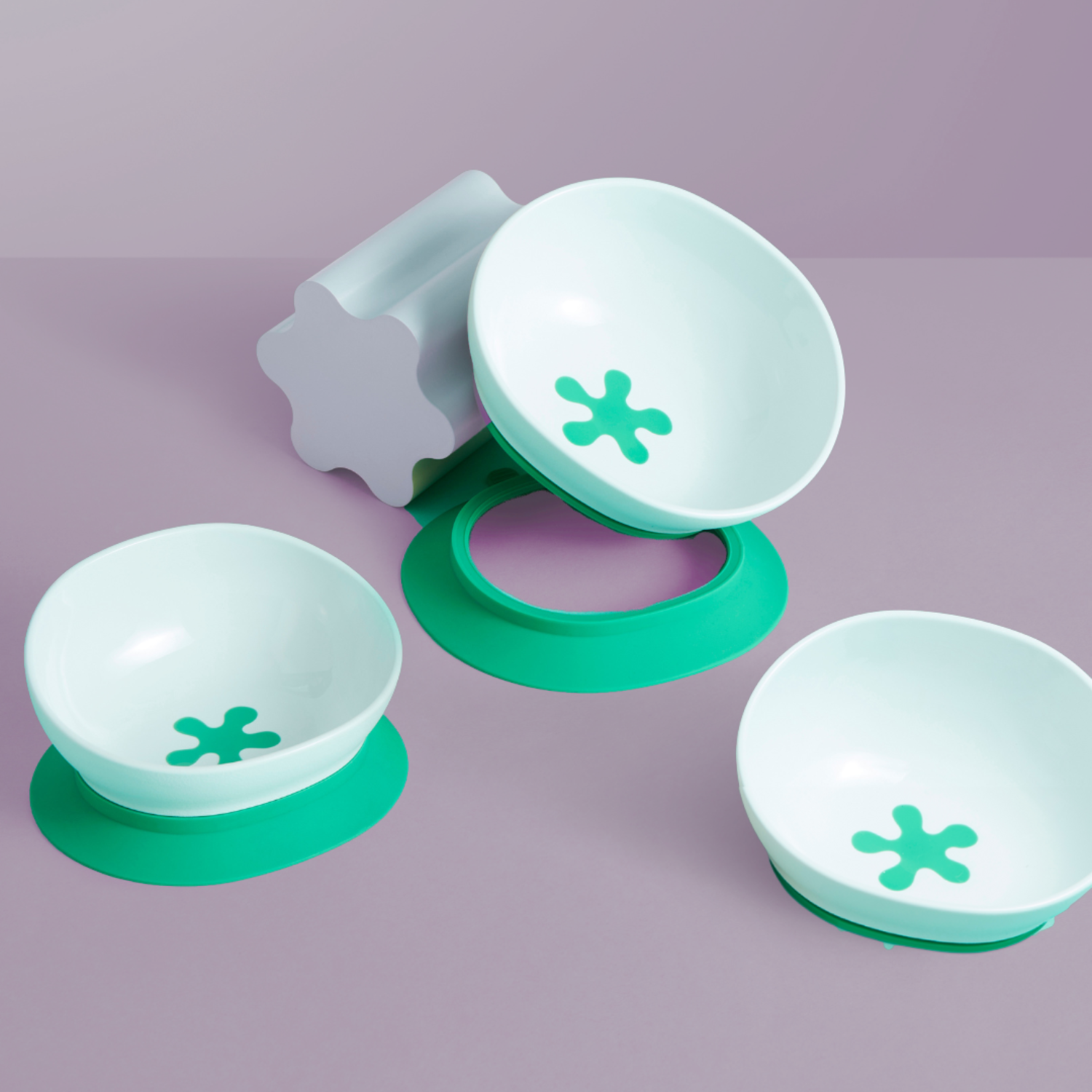 doddl 2-in-1 suction bowl 3-pack