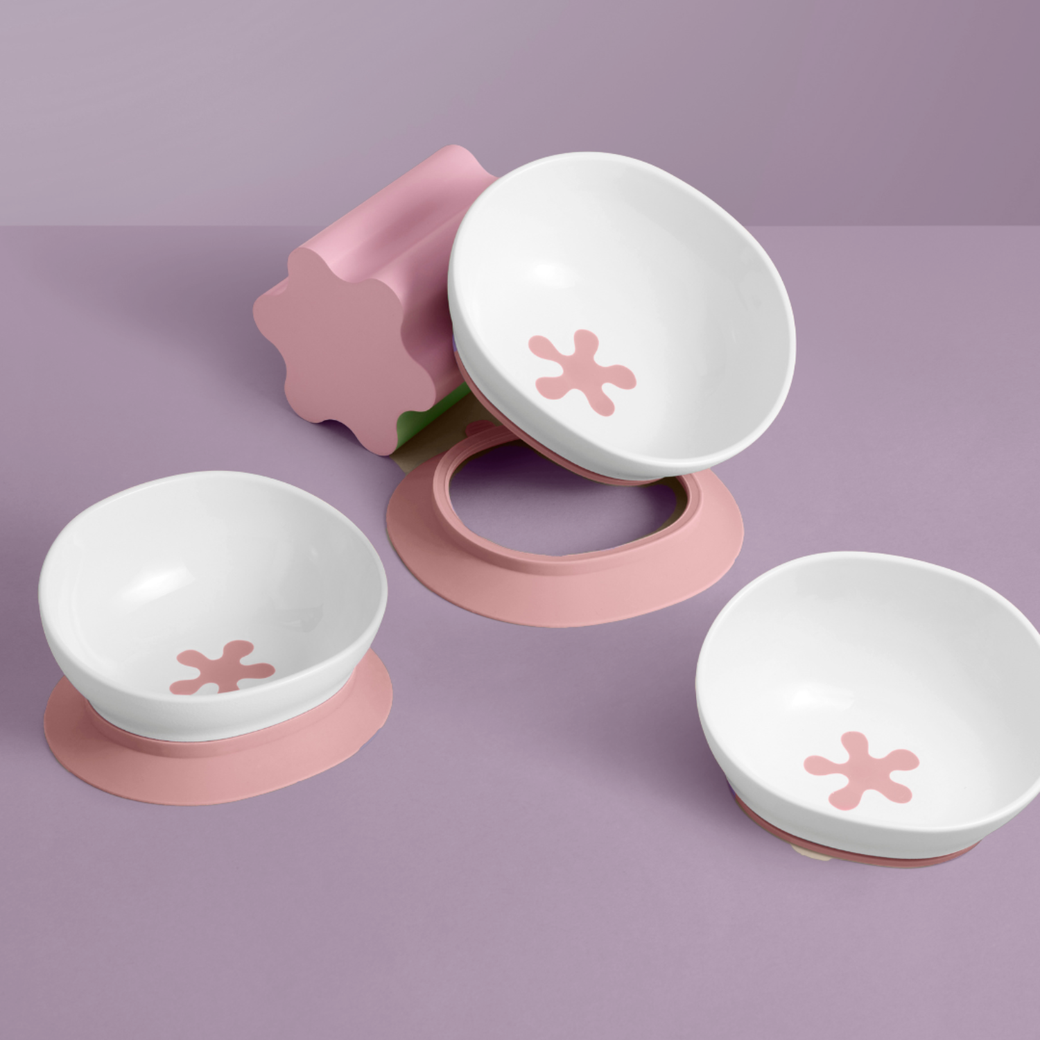 doddl 2-in-1 suction bowl 3-pack