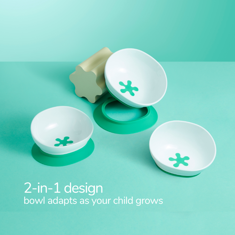 doddl 2-in-1 suction bowl 3-pack
