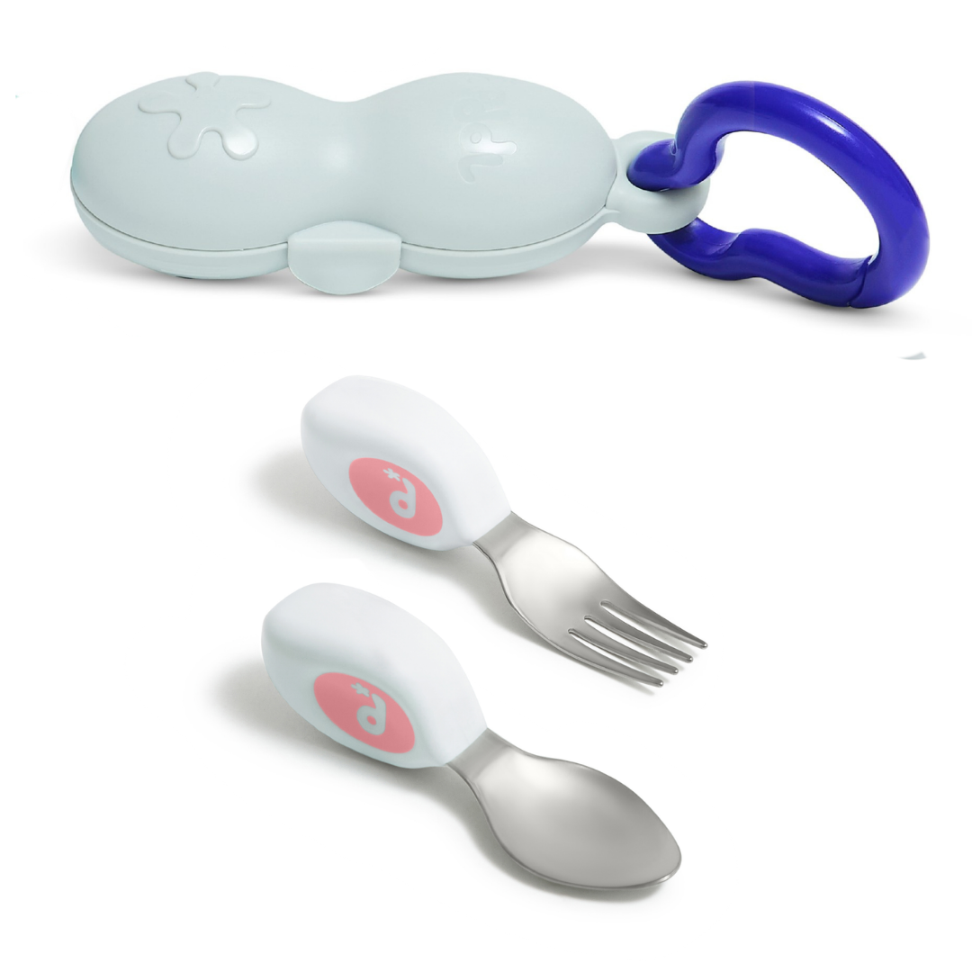 doddl Toddler Fork, Spoon & Case Set