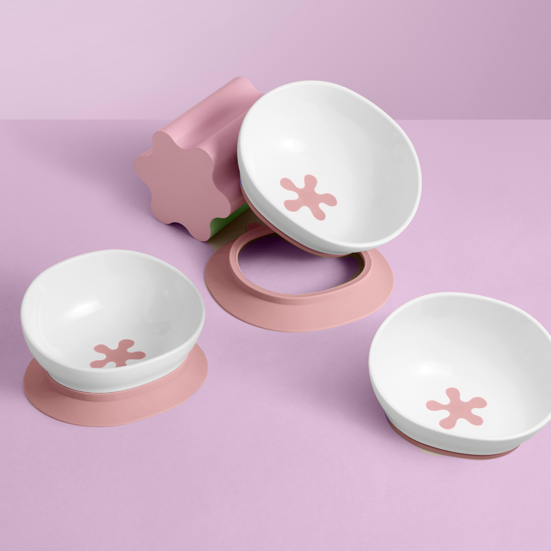 doddl 2-in-1 suction bowl 3-pack