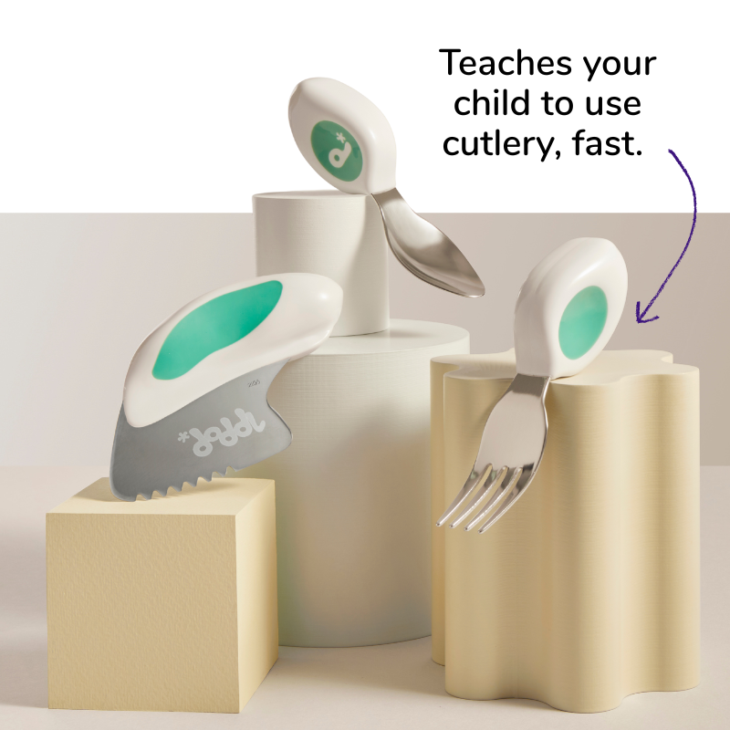 doddl children's cutlery set and case bundle