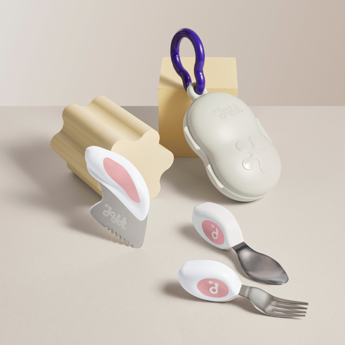 doddl children's cutlery set and case bundle