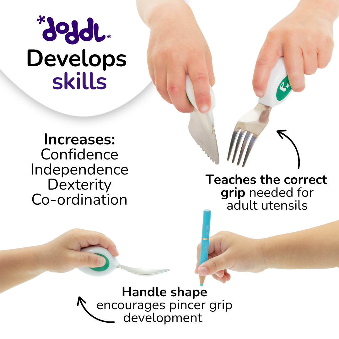 doddl toddler spoon, fork & knife cutlery set