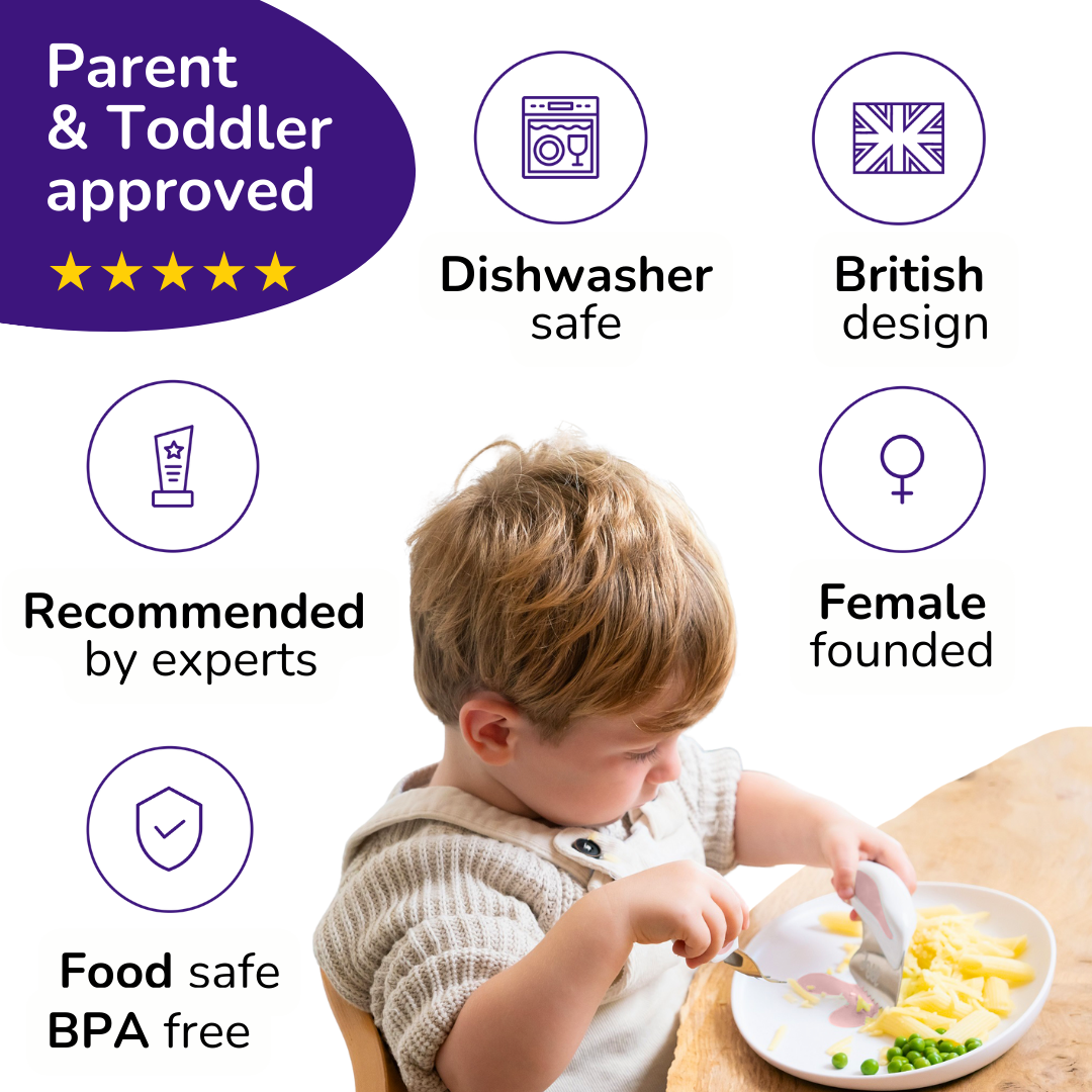 doddl toddler spoon, fork & knife utensil set