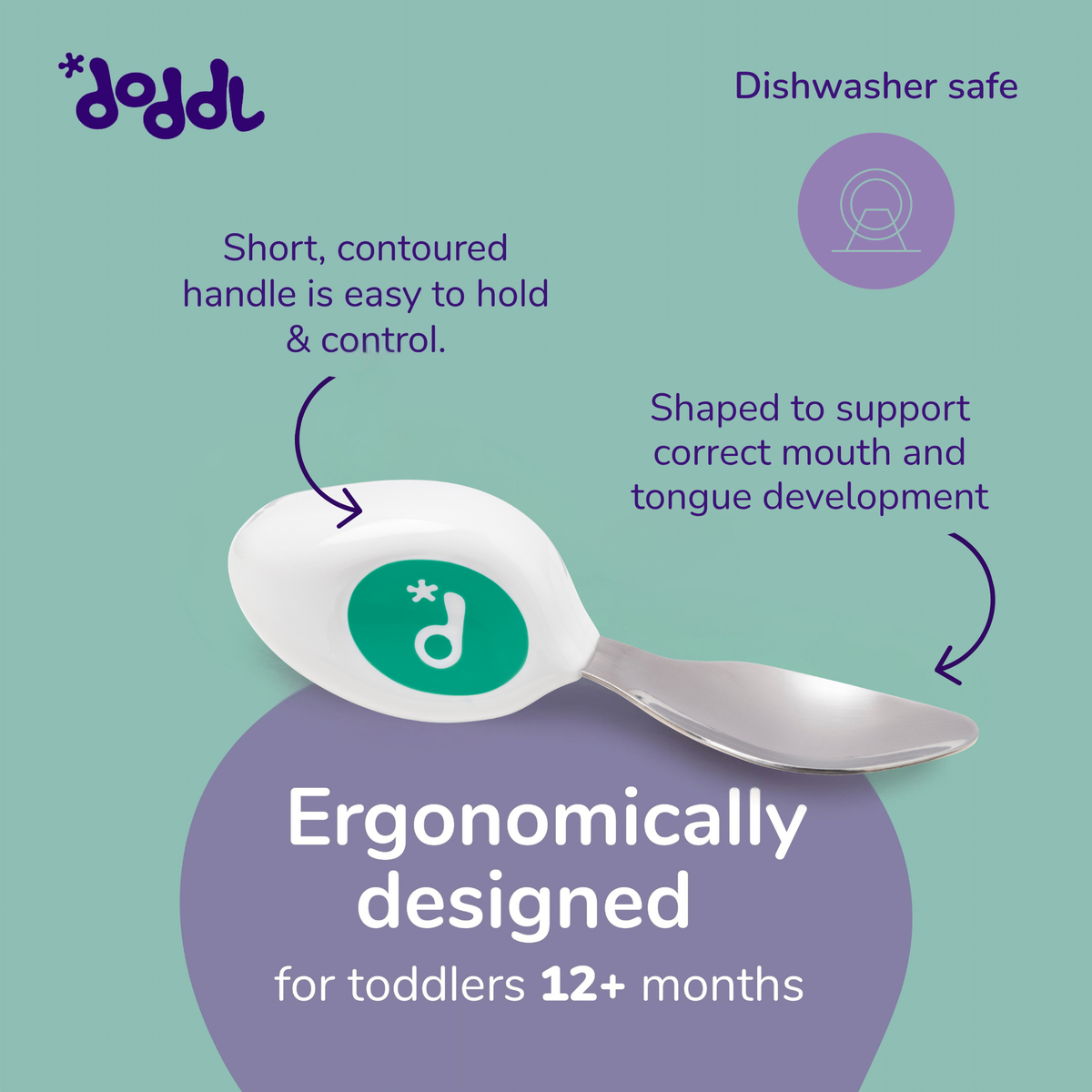doddl toddler spoon, fork & knife cutlery set