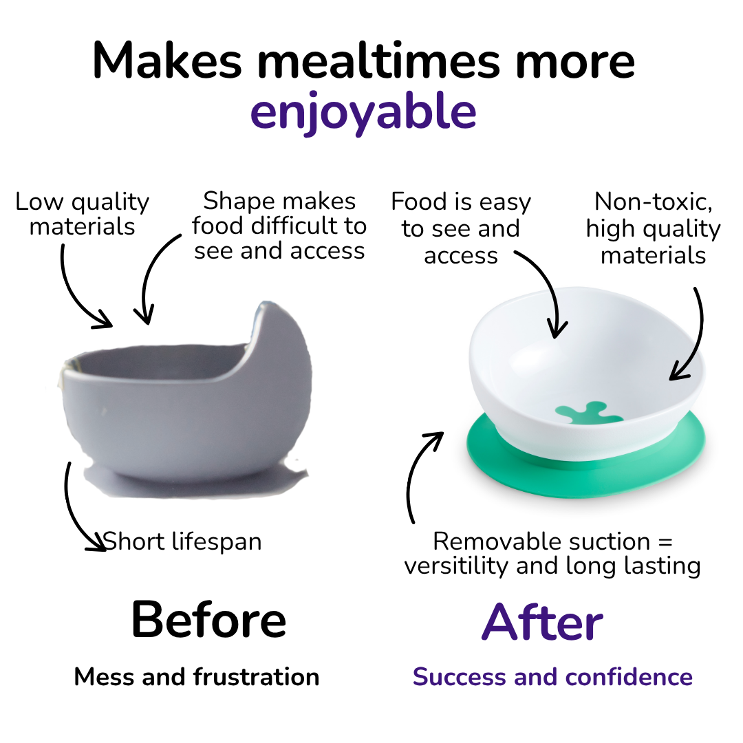 doddl 2-in-1 suction bowl 3-pack