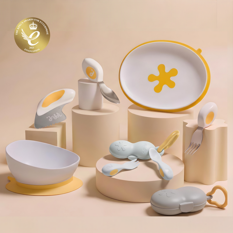 The full doddl range of cutlery, plates, bowls and cases