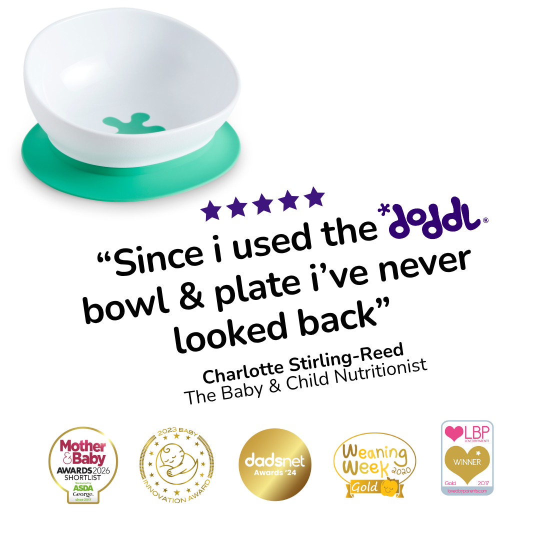 doddl 2-in-1 suction bowl 3-pack