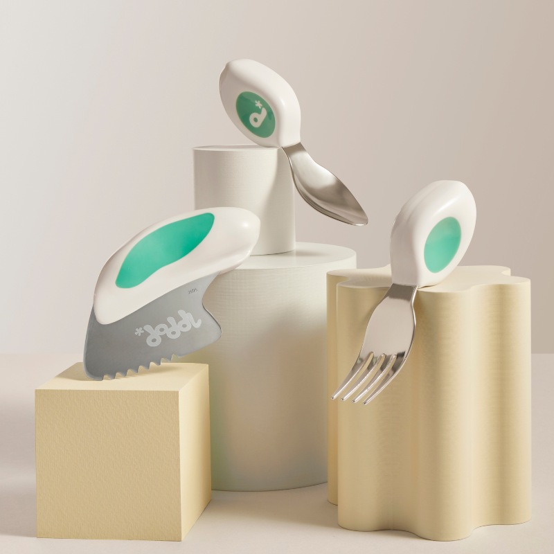 doddl children's cutlery set and case bundle