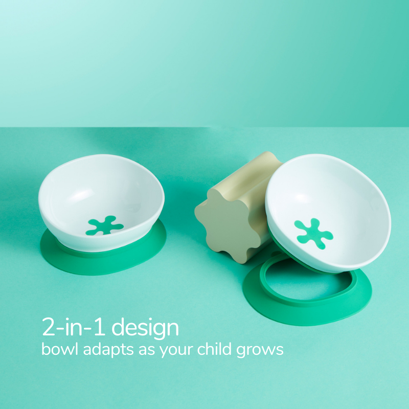 doddl 2-in-1 suction bowl 2-pack