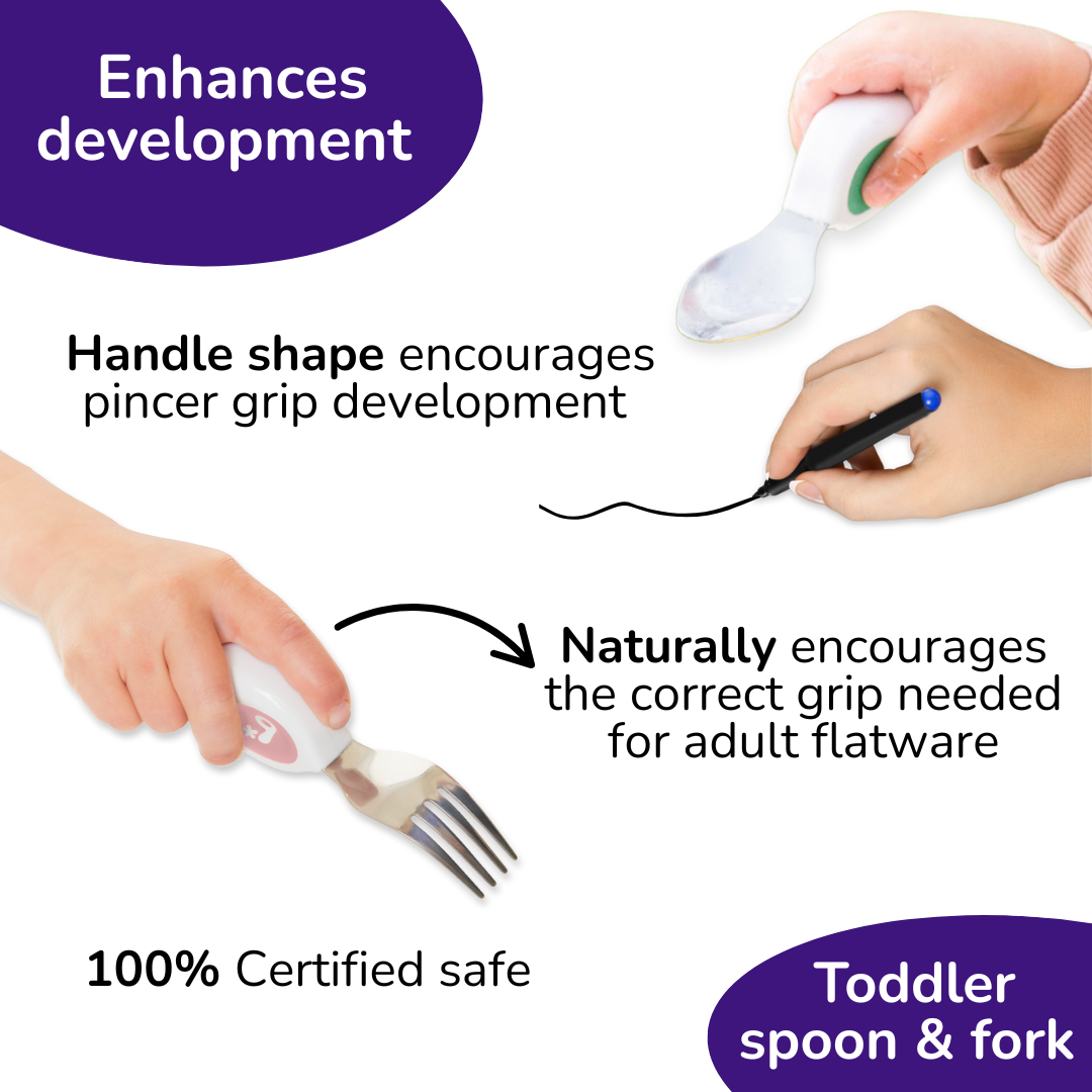 doddl toddler spoon, fork & knife utensil set