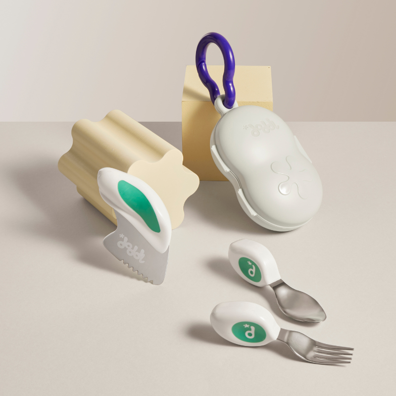 doddl children's cutlery set and case bundle