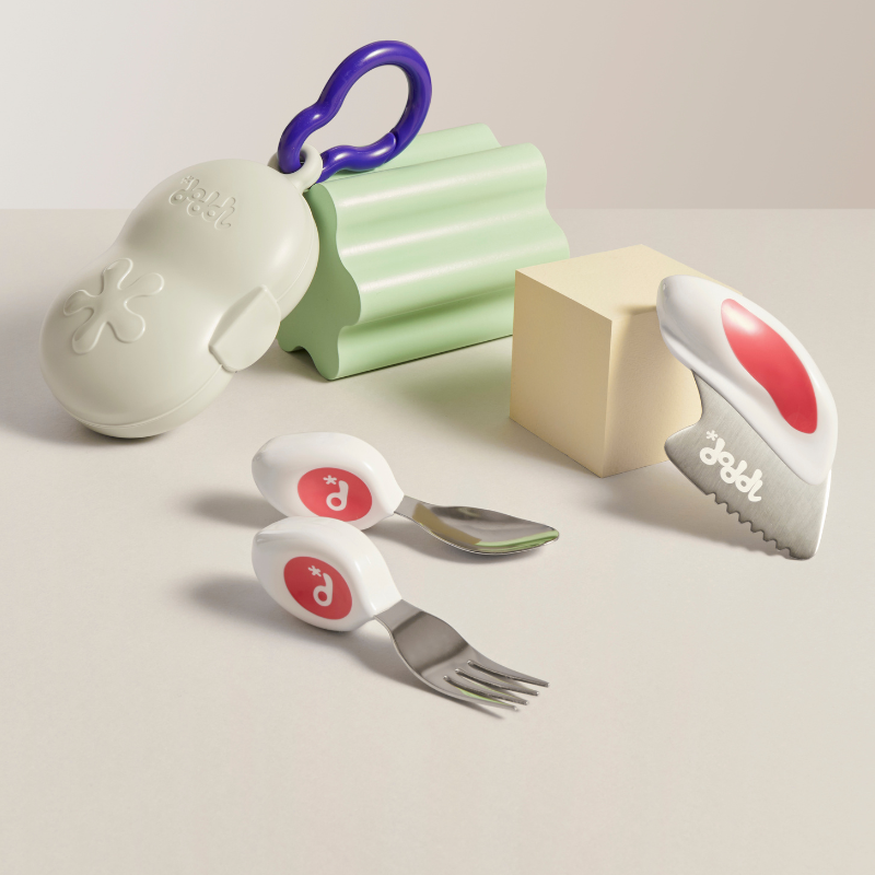 doddl children's cutlery set and case bundle