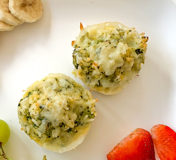 Broccoli, cheese and rice muffins|