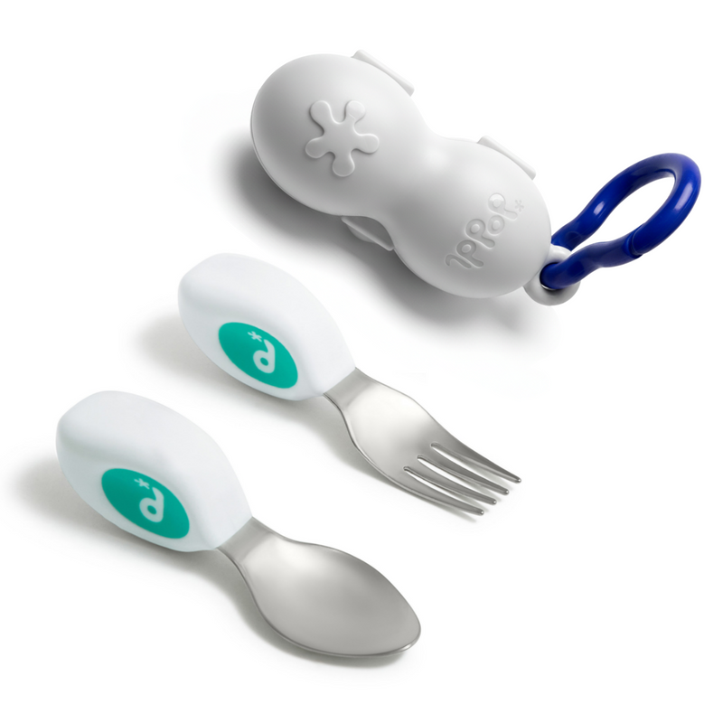 doddl Toddler Fork, Spoon & Case Set