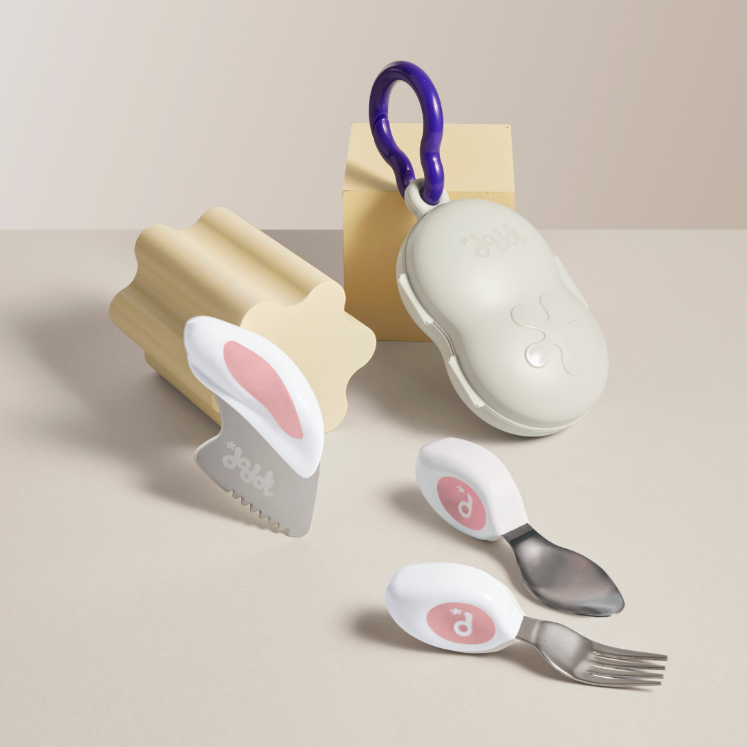 doddl children's utensil set and case bundle