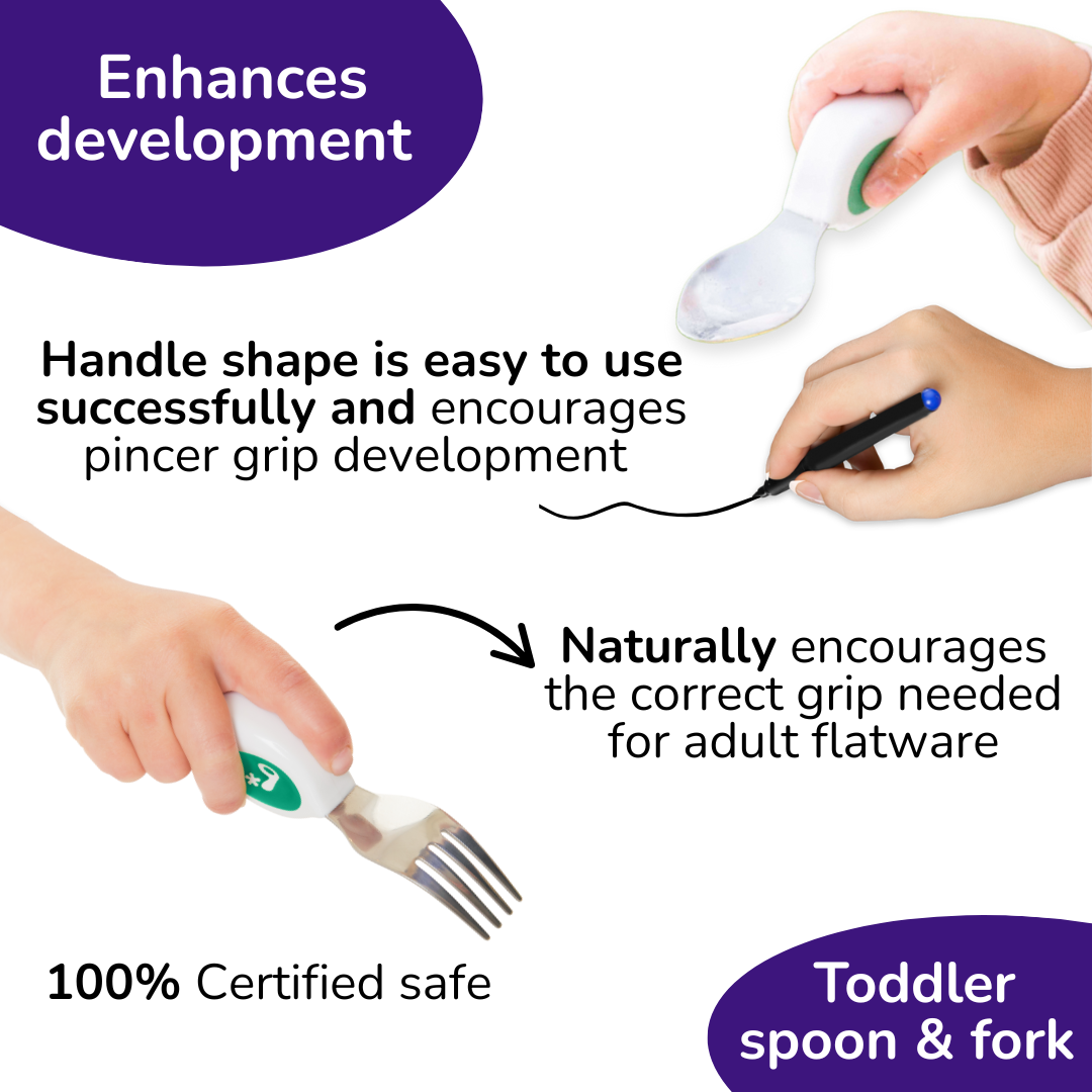 doddl toddler spoon, fork & knife flatware set with case