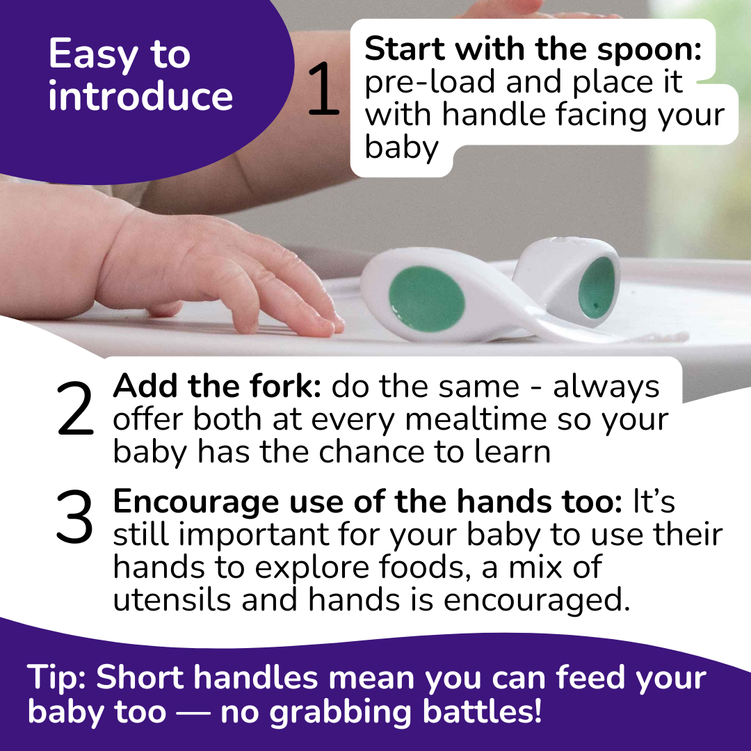 doddl baby spoon and fork set with case