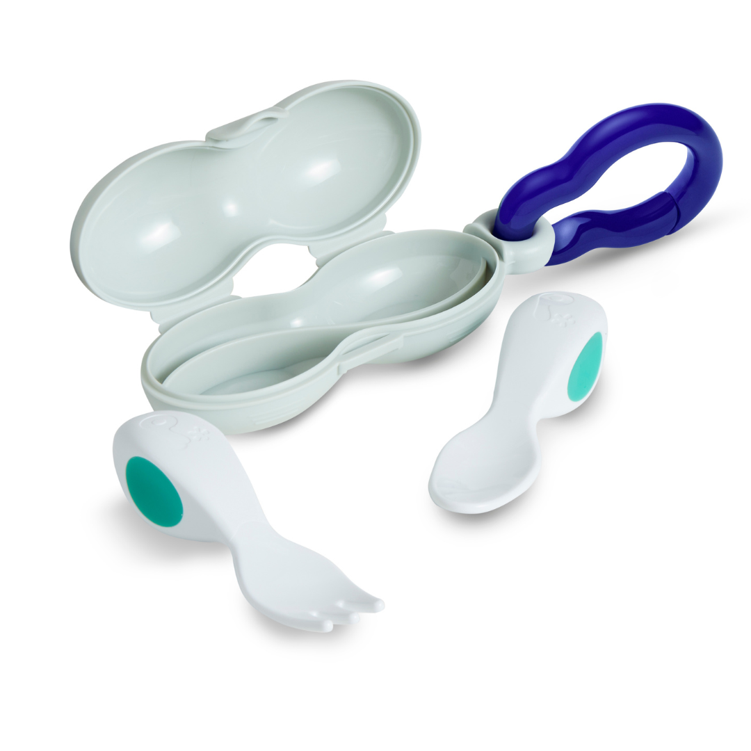 doddl baby spoon and fork set with case