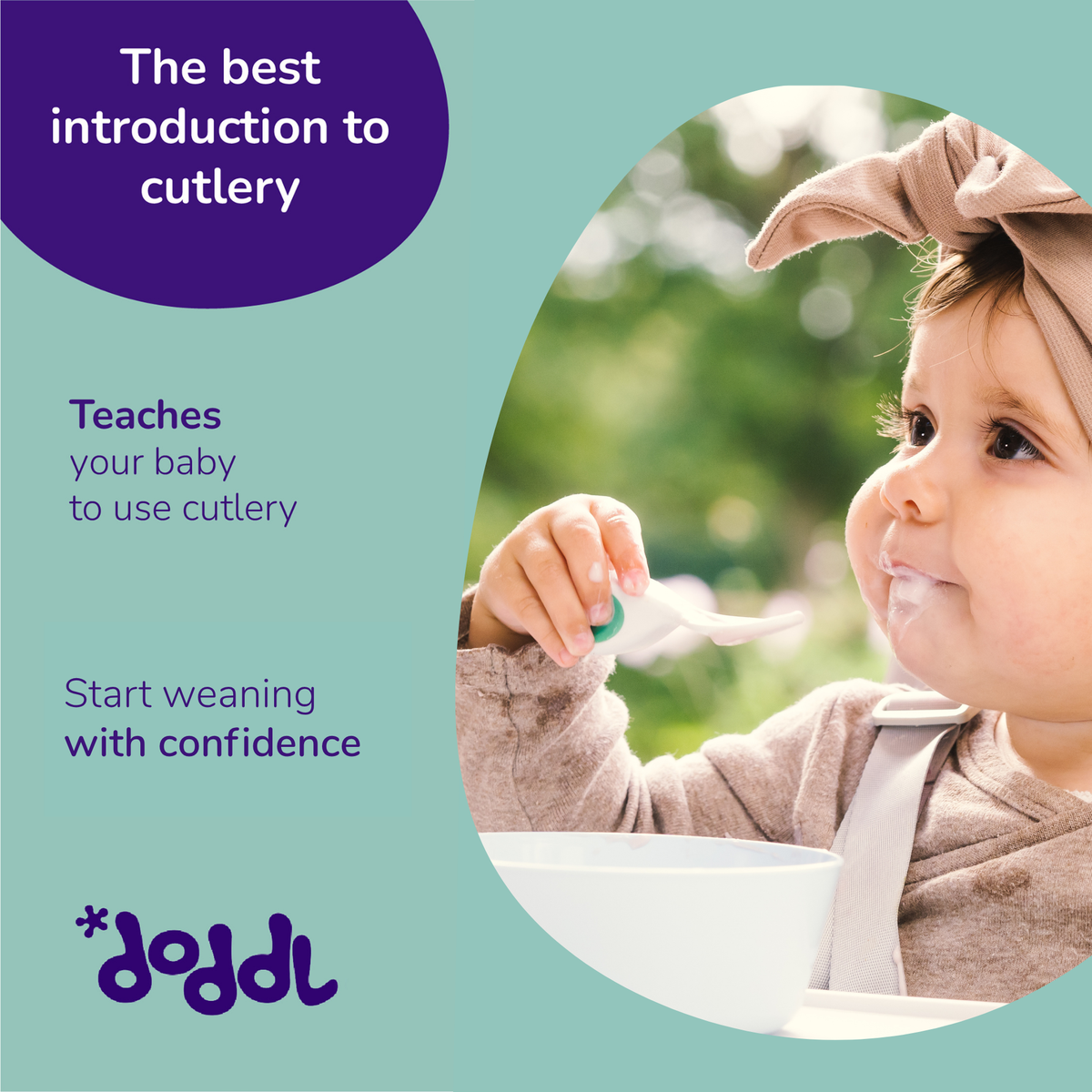 doddl baby utensil set & case