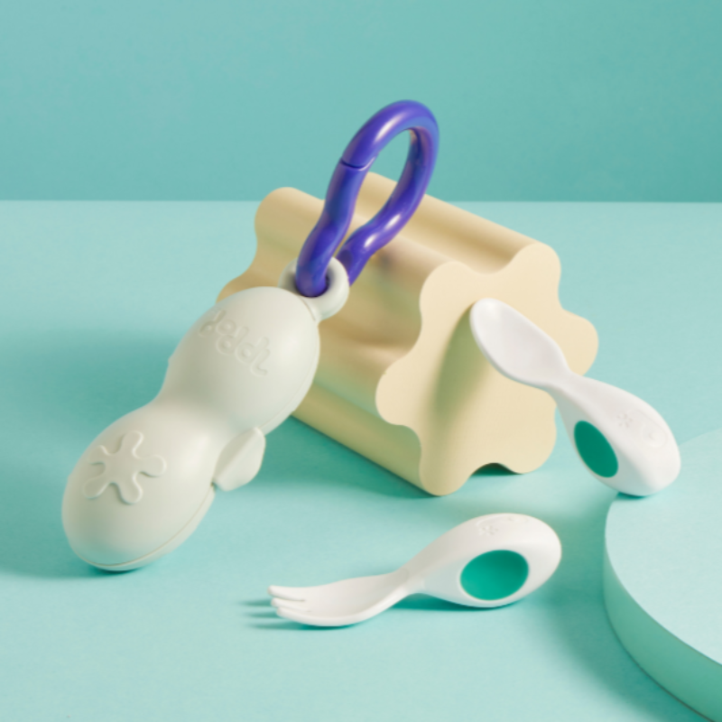 doddl baby spoon and fork set with case