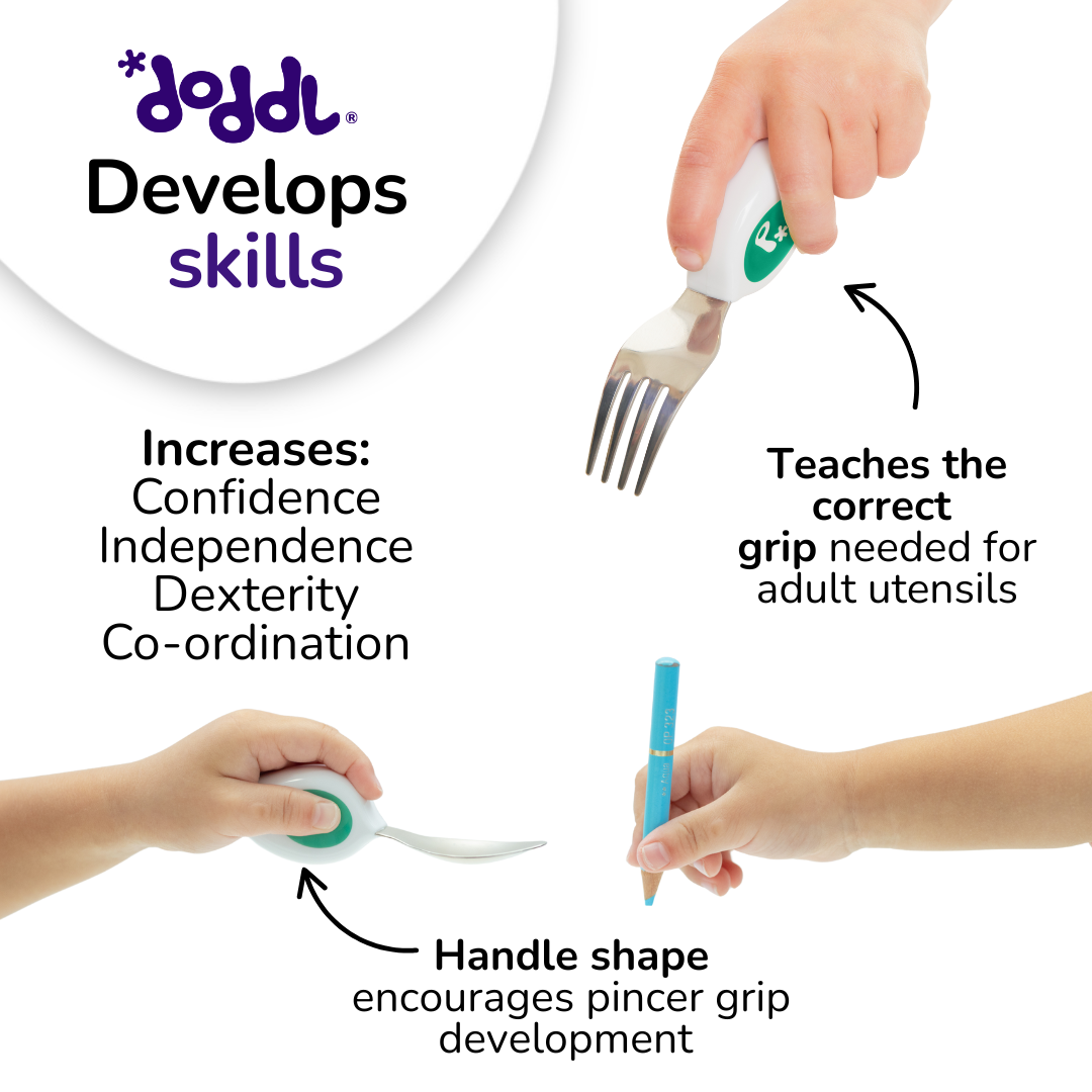 doddl toddler utensils & 2-in-1 suction bowl