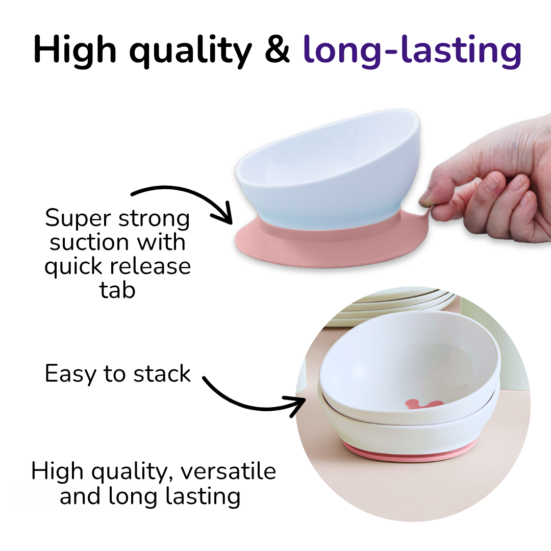 doddl 2-in-1 suction bowl 3-pack
