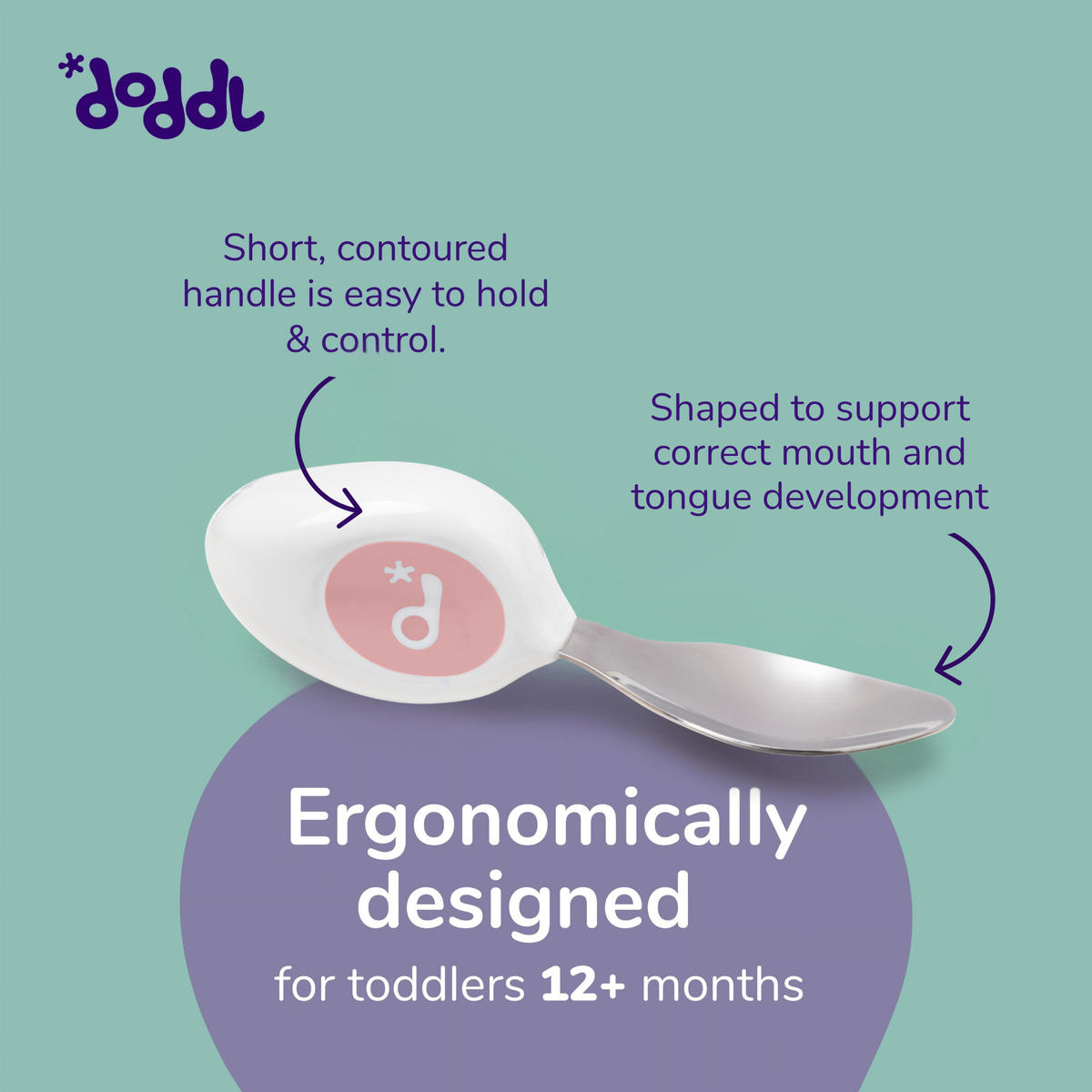 doddl toddler spoon and fork utensil set