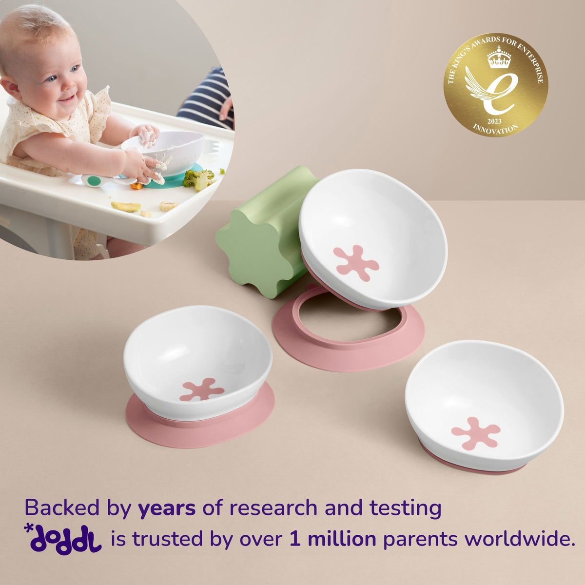 doddl 2-in-1 suction bowl