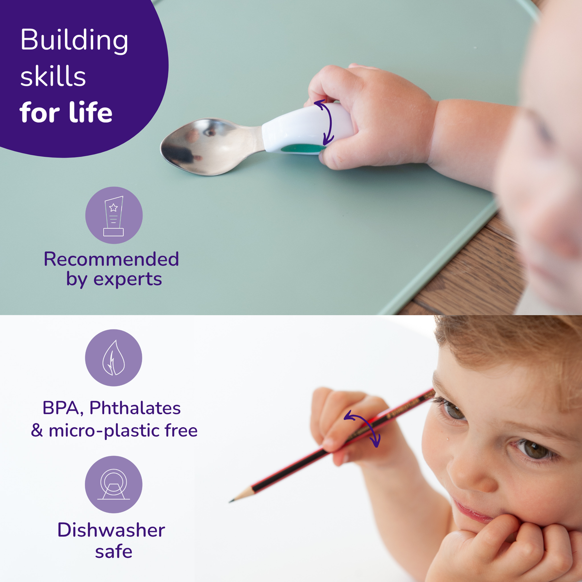 doddl toddler spoon and fork utensil set