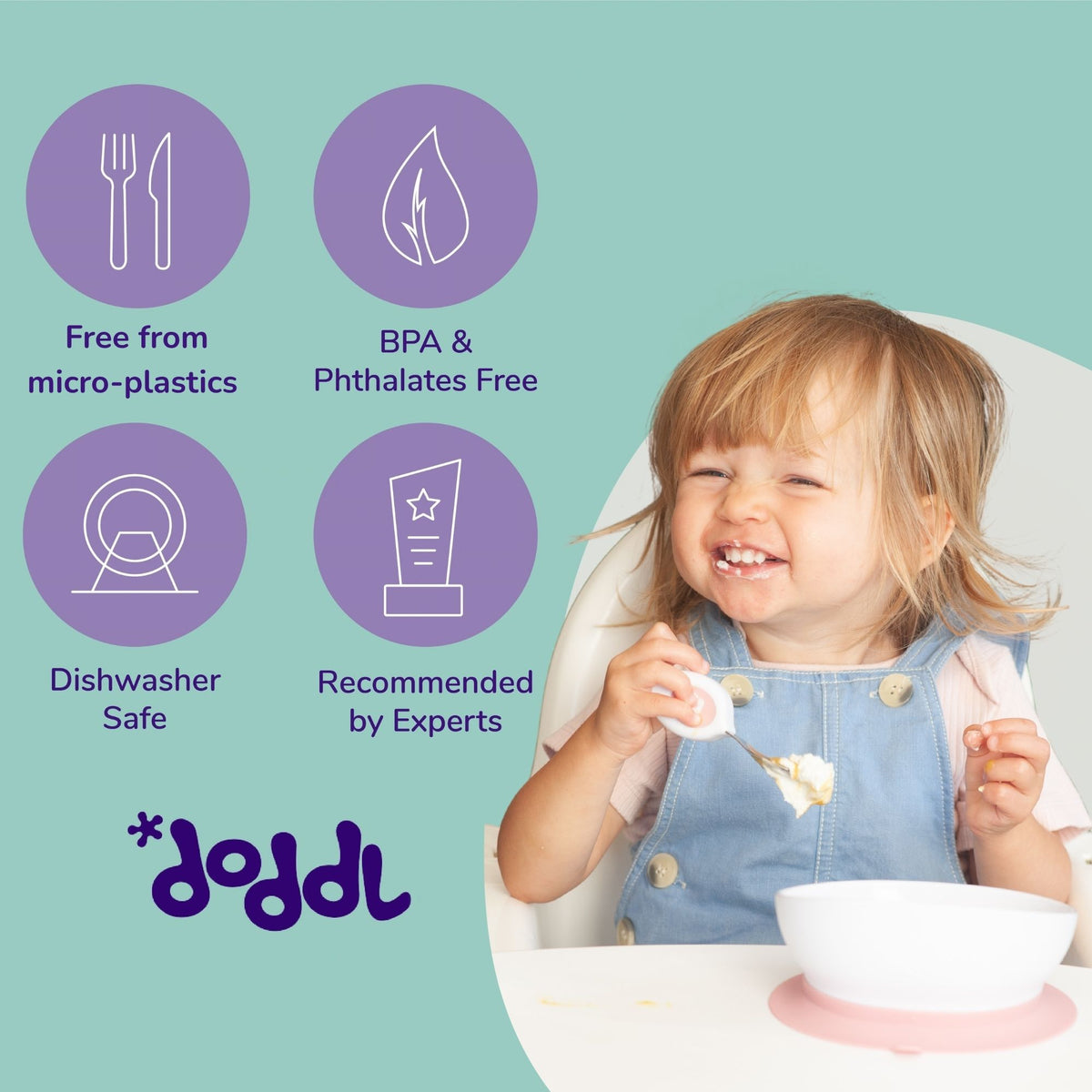 doddl 2-in-1 suction bowl