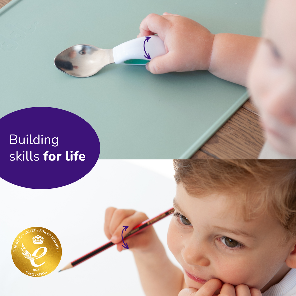 doddl toddler spoon, fork & knife cutlery set