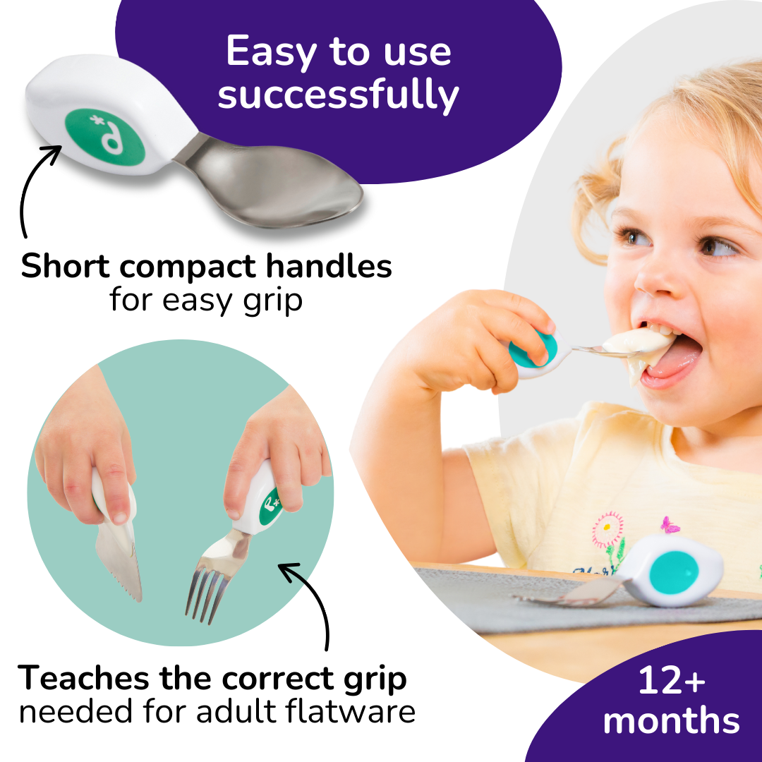 doddl toddler spoon, fork & knife flatware set with case