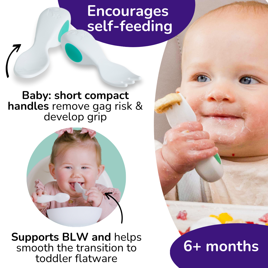 doddl baby spoon and fork set with case