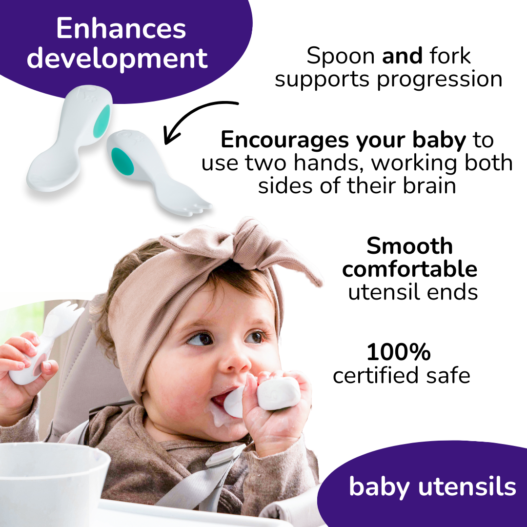 doddl baby spoon and fork set with case
