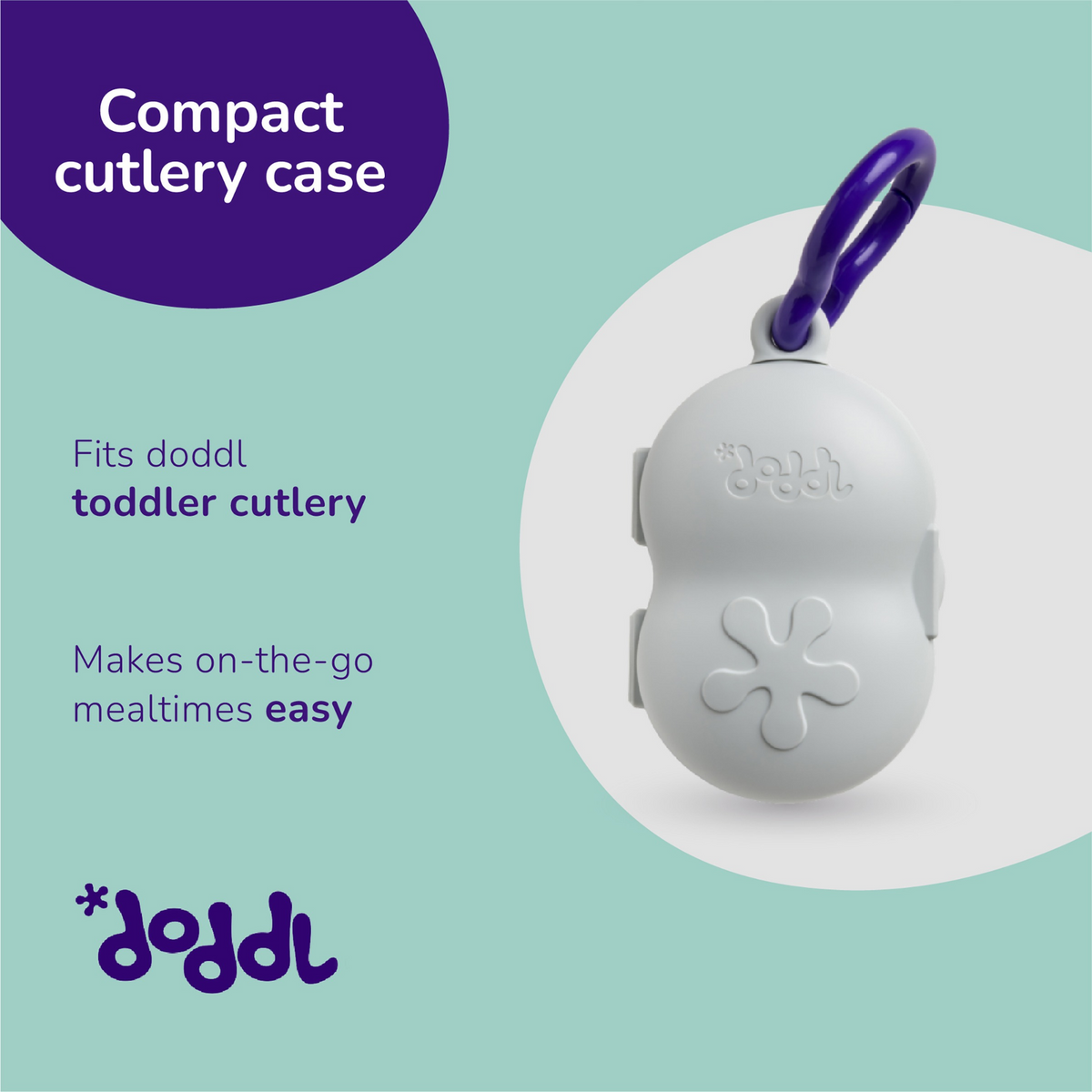 doddl children's utensil set and case bundle