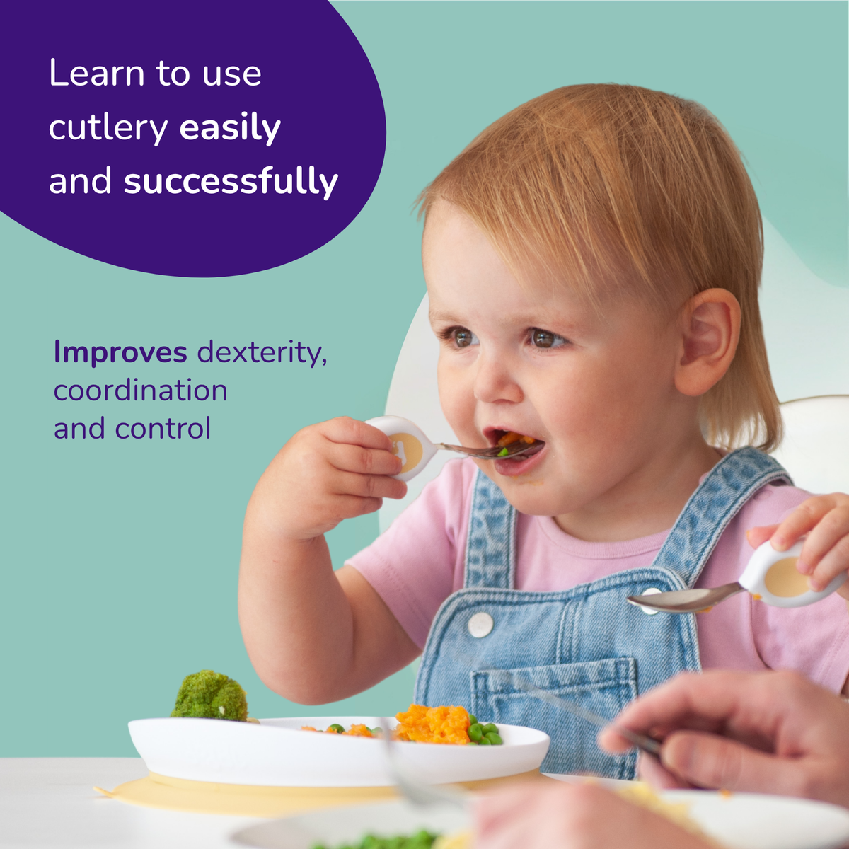 doddl toddler spoon, fork & knife cutlery set
