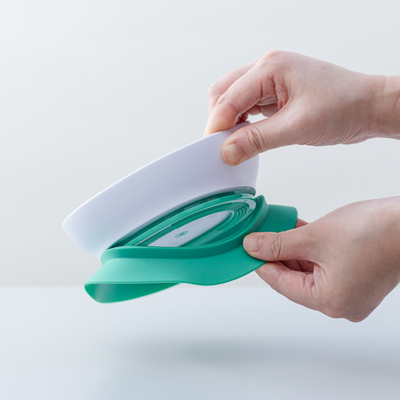 Suction being removed from the doddl bowl