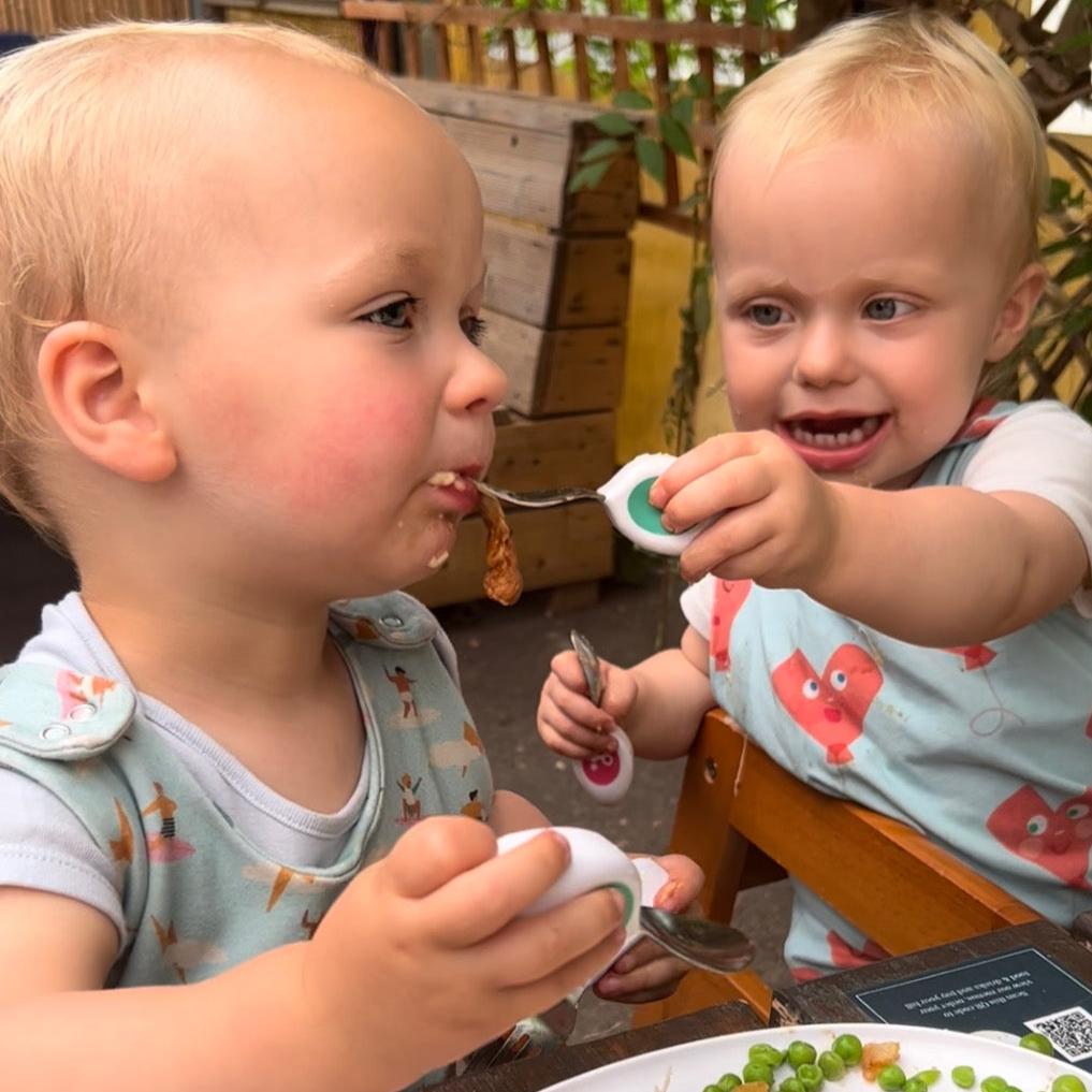 Doddl Kleinkinder-Besteckset mit Löffel, Gabel und Messer